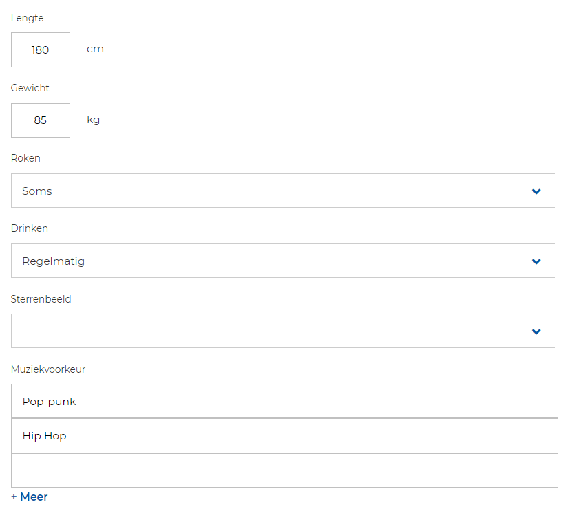 e-matching survey for registering a new account