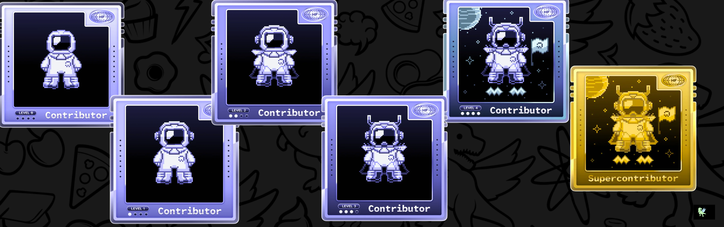 An image of @va16hav07's Holopin badges, which is a link to view their full Holopin profile