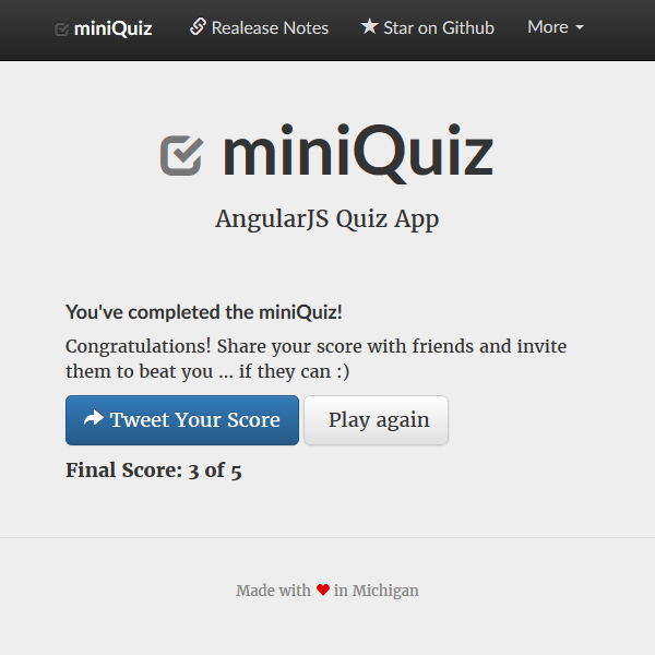 miniQuiz final