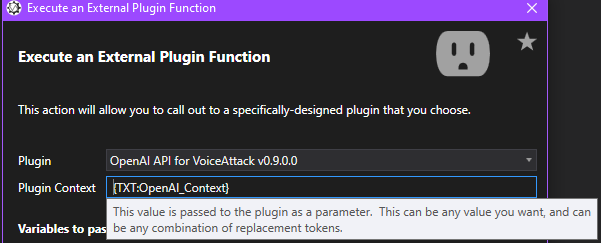 Using a Variable in Context Field