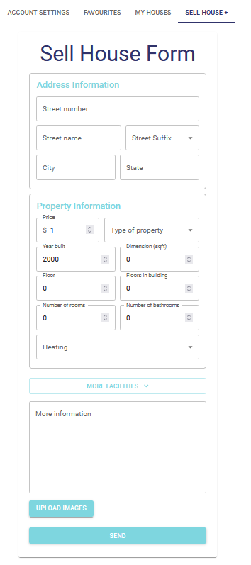 Sell House Form