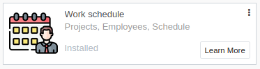 Work schedule