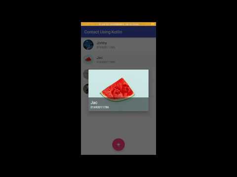 Material Design - Contact Using Kotlin