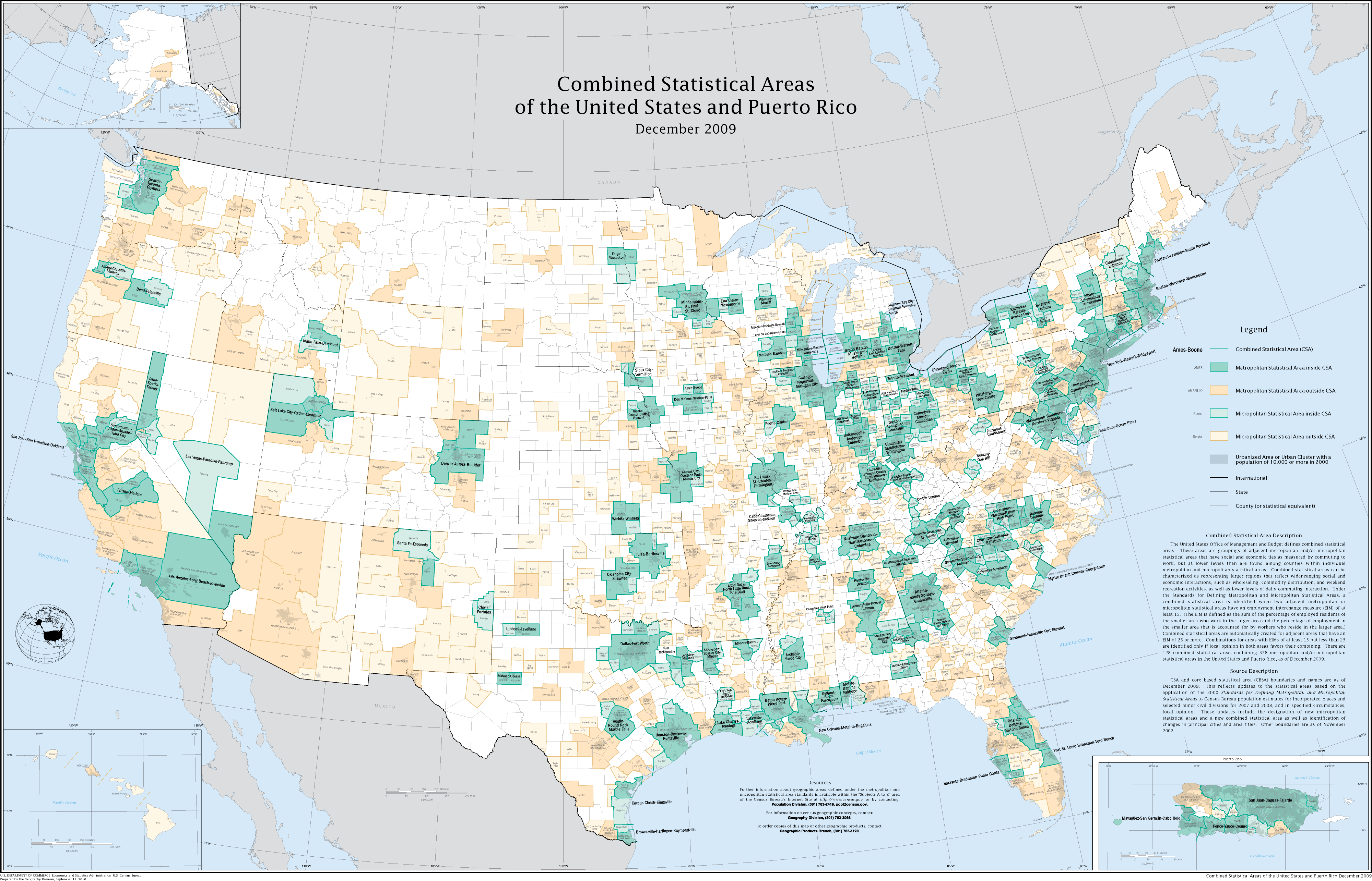 U.S. Statistical Areas