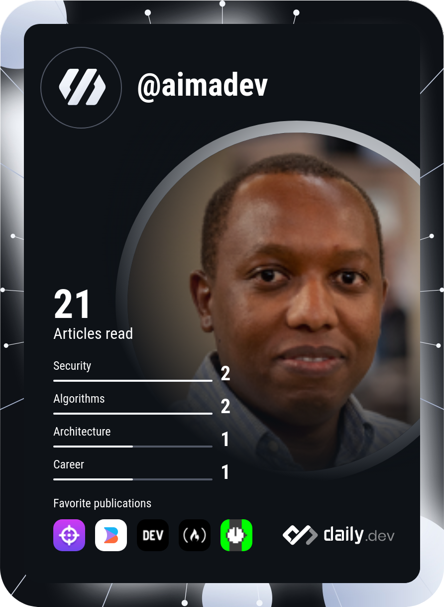 Aimable's Dev Card