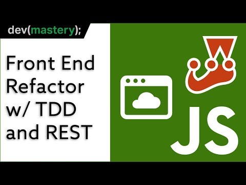 Using TDD to refactor a web front that consumes a REST service.