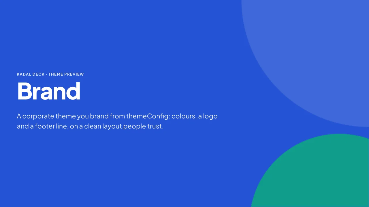 Brand theme