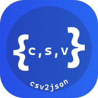 CSV2JSON's logo