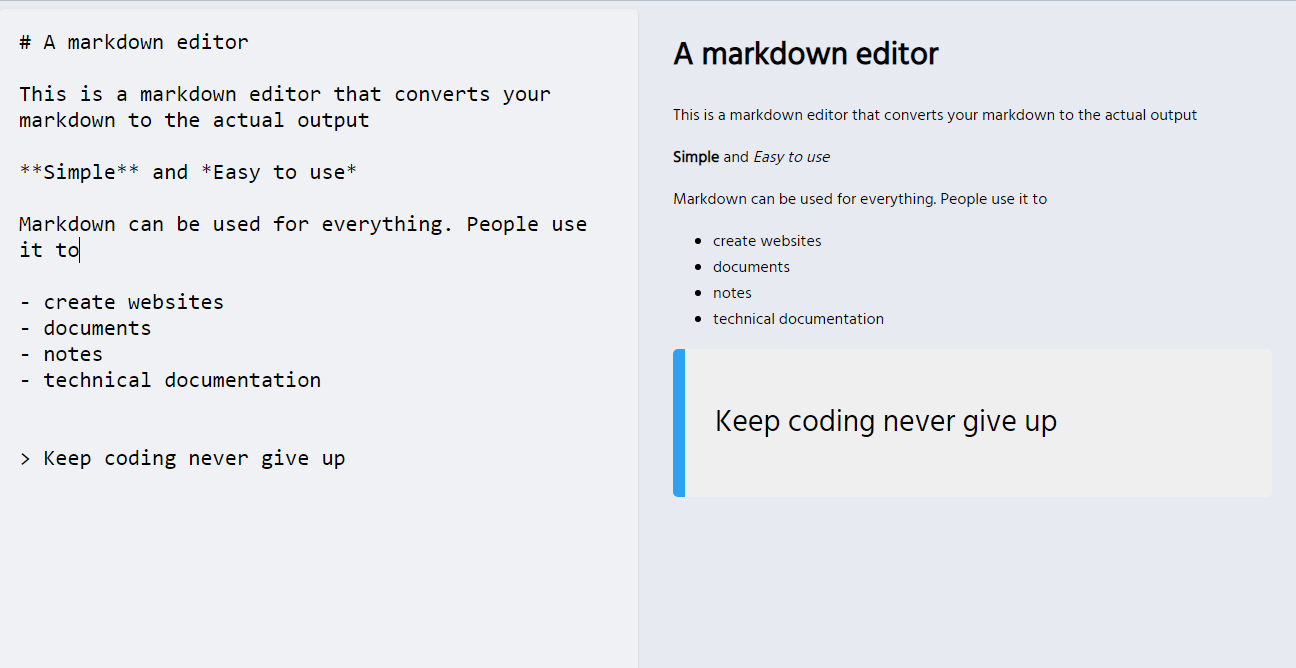 Markdown Editor App