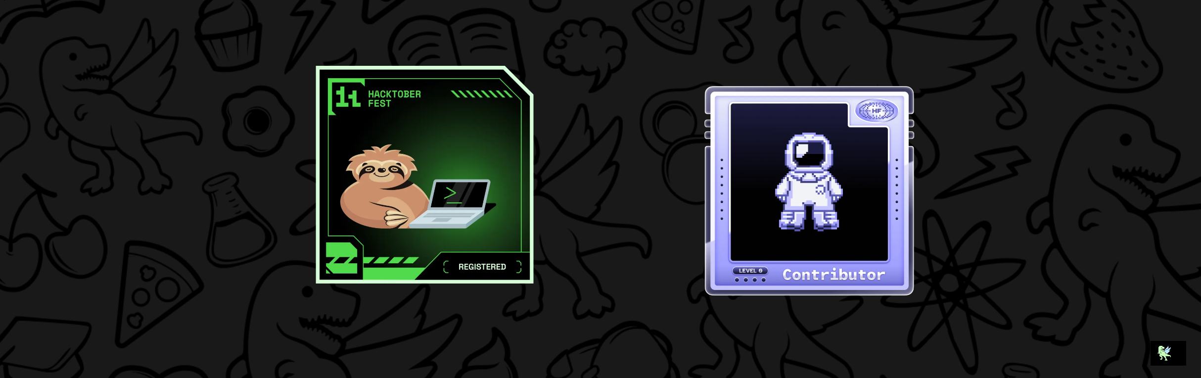 An image of @phrnk's Holopin badges, which is a link to view their full Holopin profile