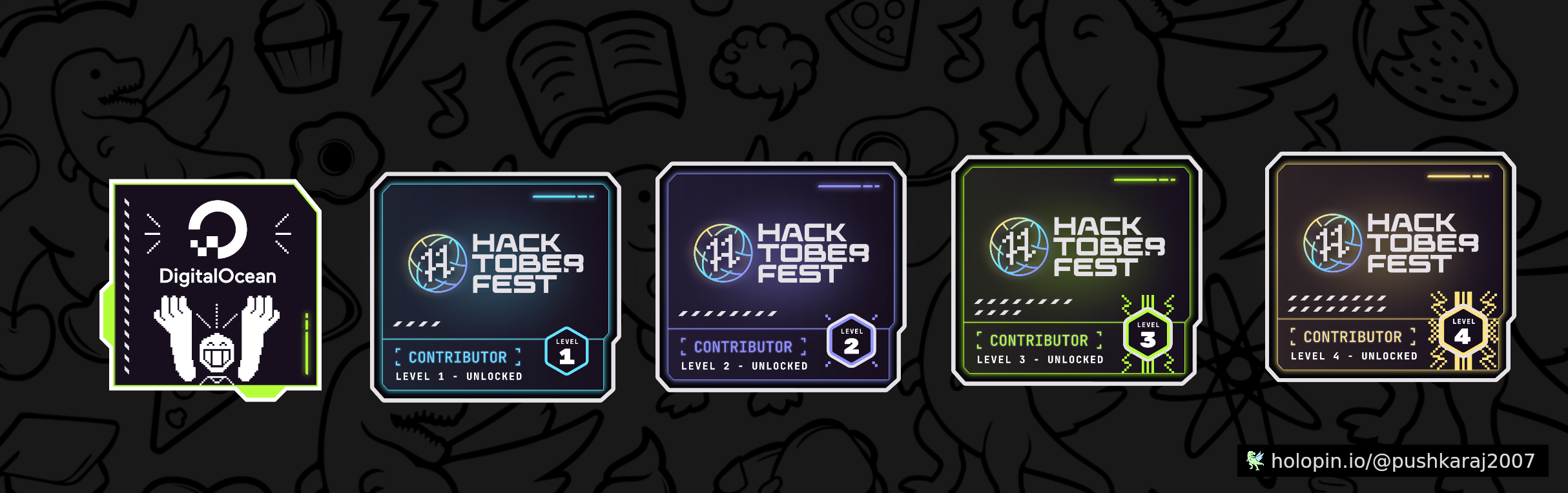 @thepushkaraj's Holopin board
