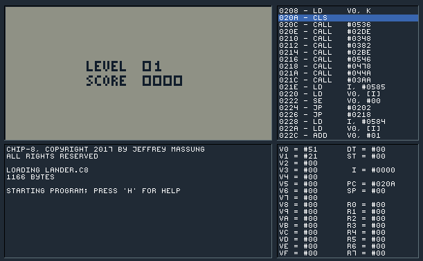 CHIP-8 Assembler + Emulator