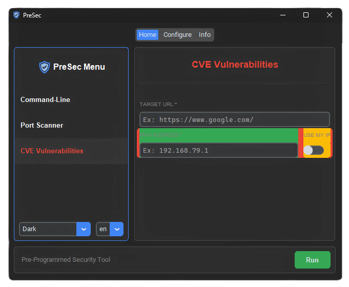Frame Managment > CVE Vulnerabilities Tab