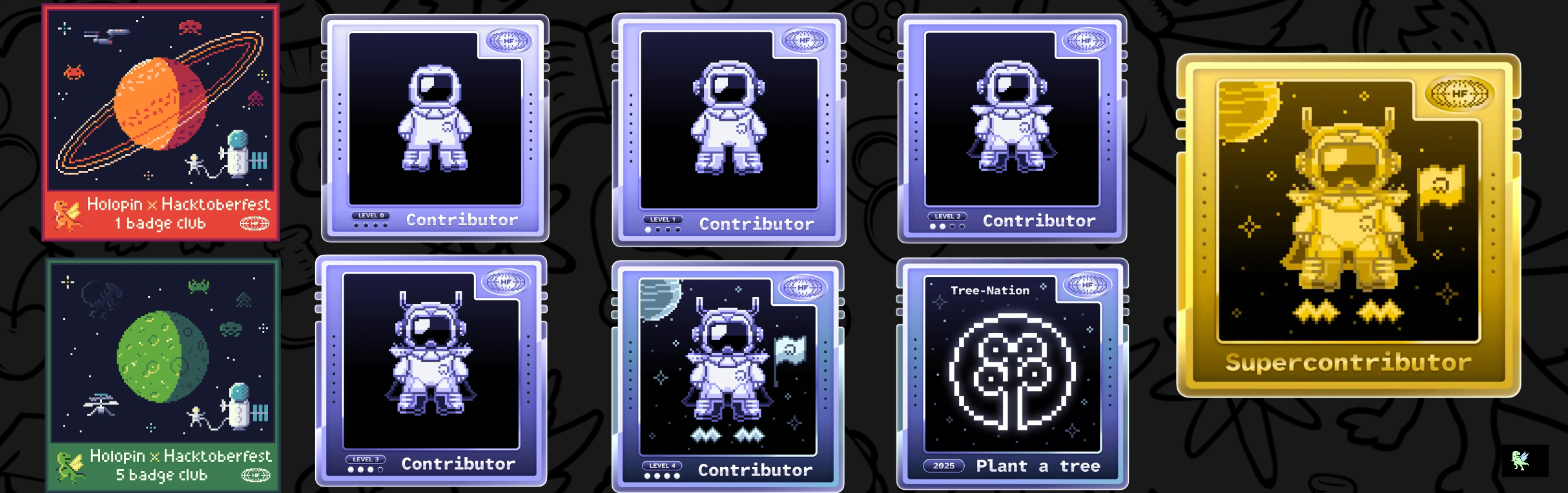 An image of @harshitkumar7525's Holopin badges, which is a link to view their full Holopin profile