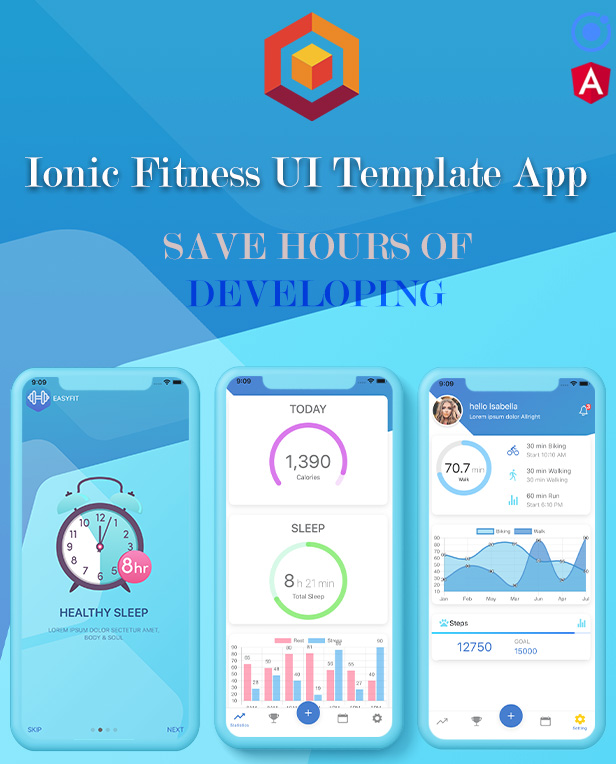 Ionic 5 / Angular 8 Fitness UI Theme / Template App | Starter App