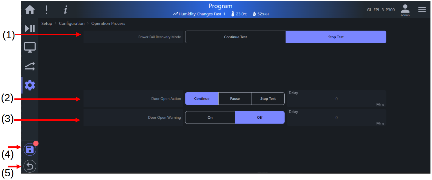 Operation Process options