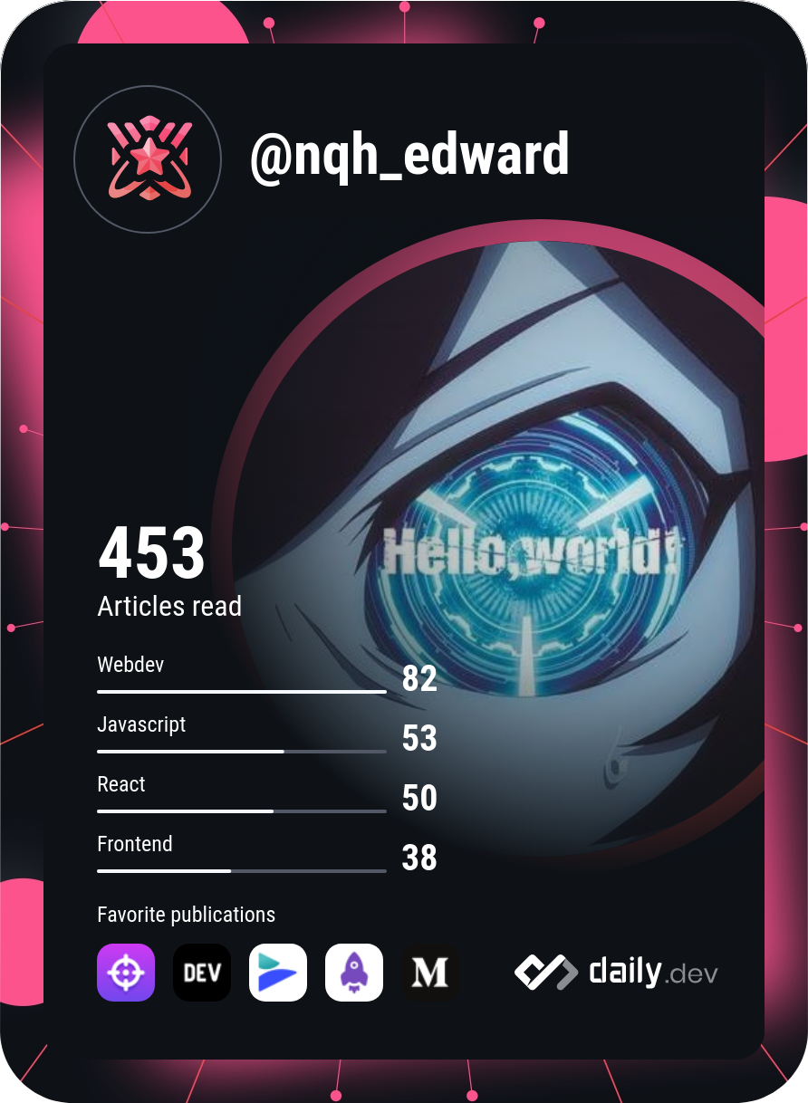 Huy Nguyen (Edward)'s Dev Card