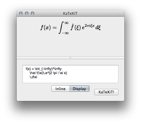 GitHub - uranusjr/KaTeXiT: POC: Mimic LaTeXiT with KaTeX and ...