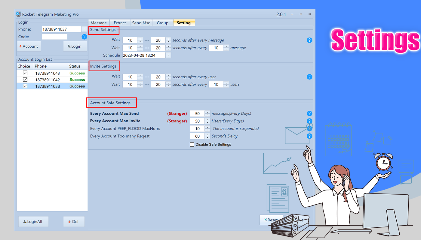 Rocket Telegram Marketing Pro 2.0.1