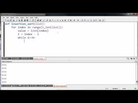 insertion sort python