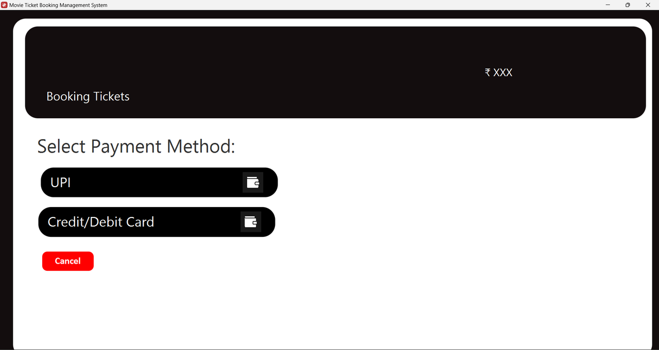 Payment Method Selection