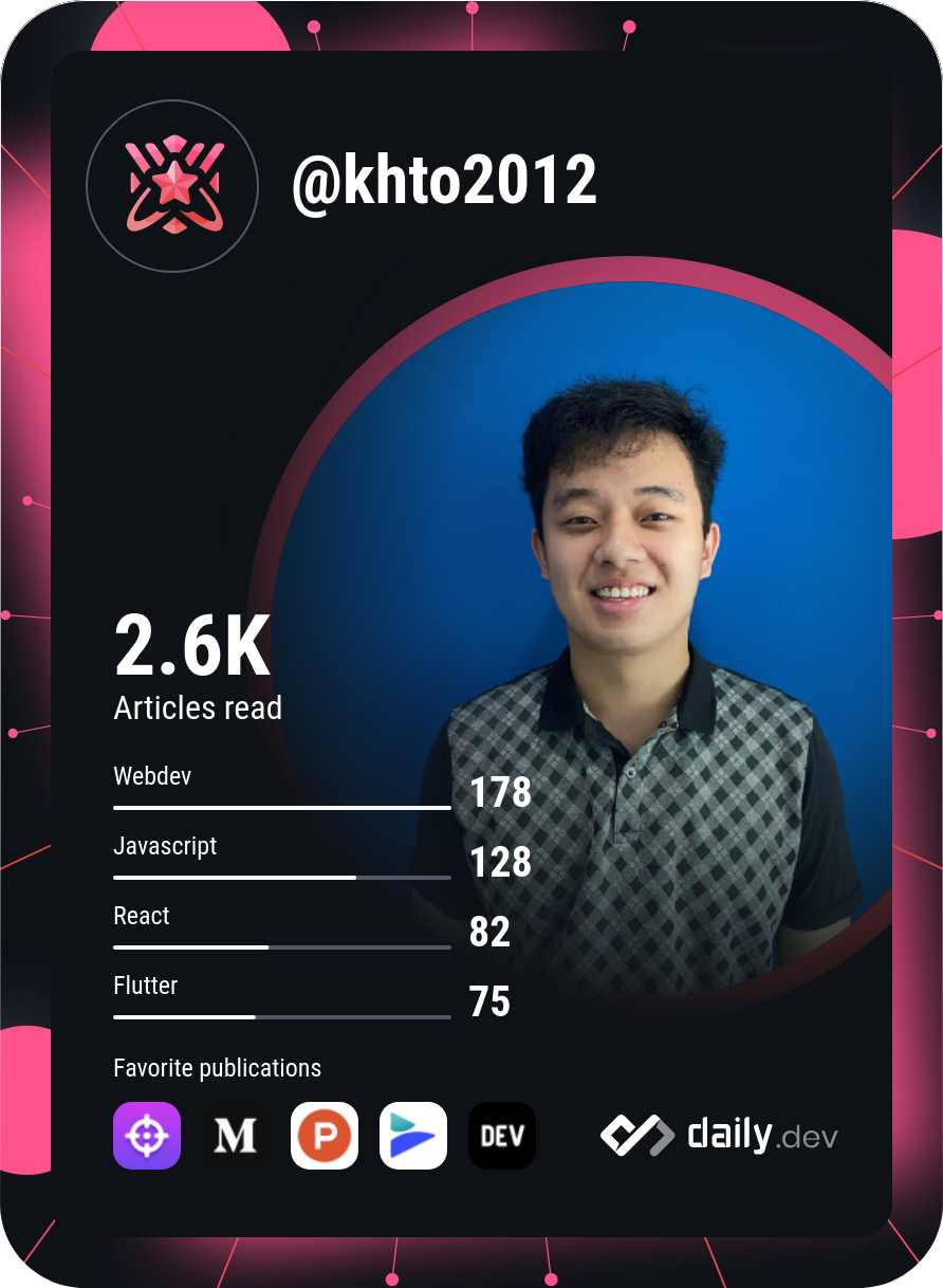 Khemmanat Kim's Dev Card