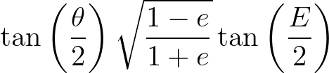 Eccentric Anomaly Formula