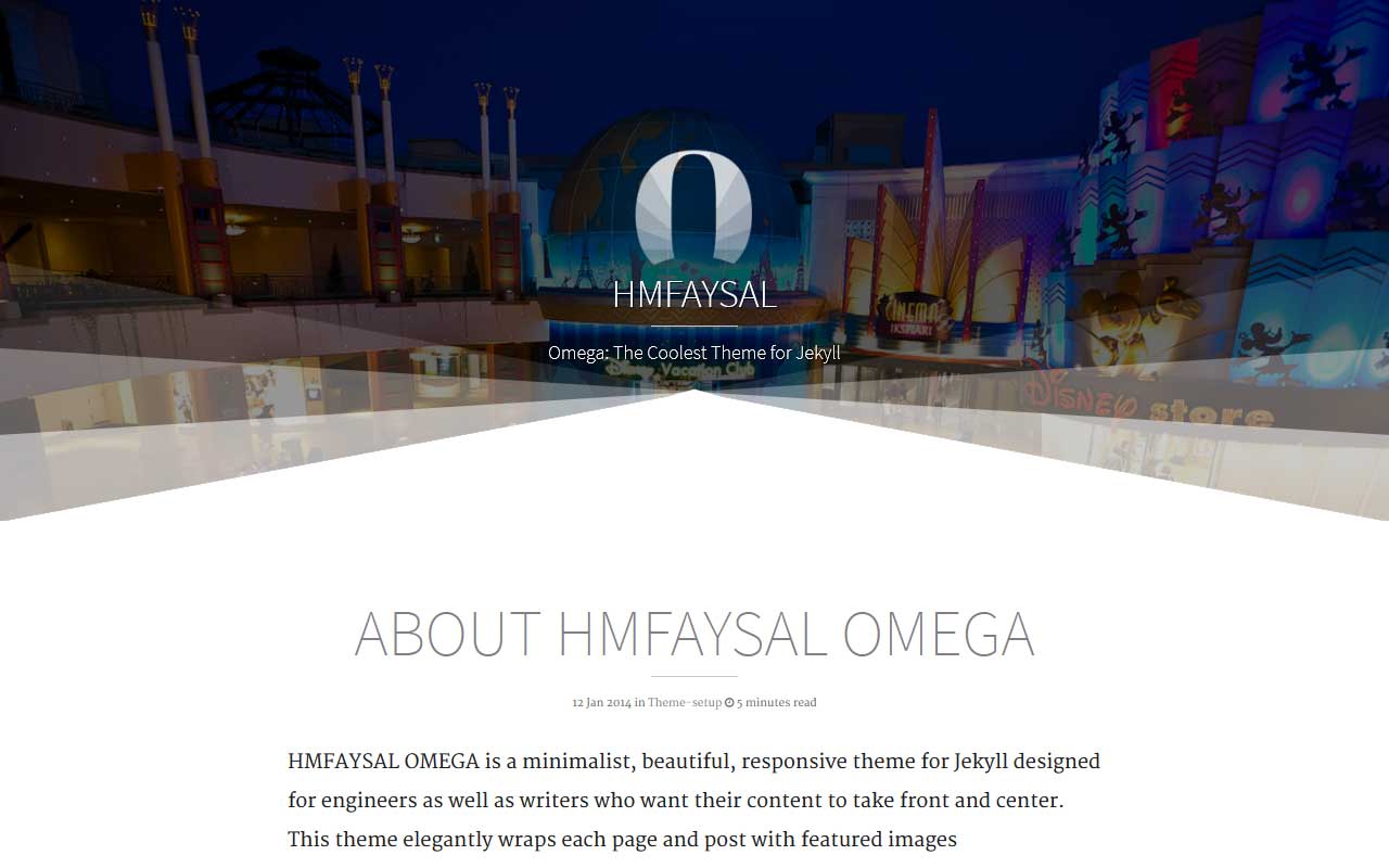 screenshot of HMFAYSAL OMEGA Theme