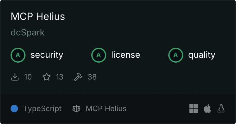 Helius MCP server
