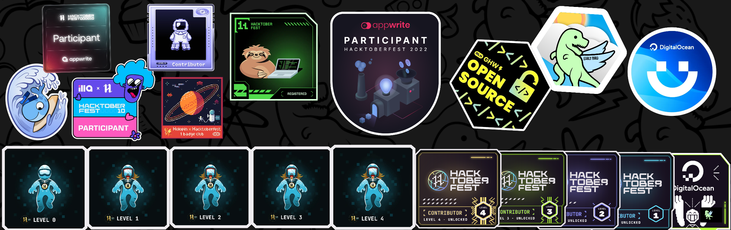 @sbdecoder's Holopin board