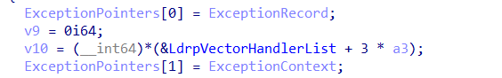 ExceptionPointers struct