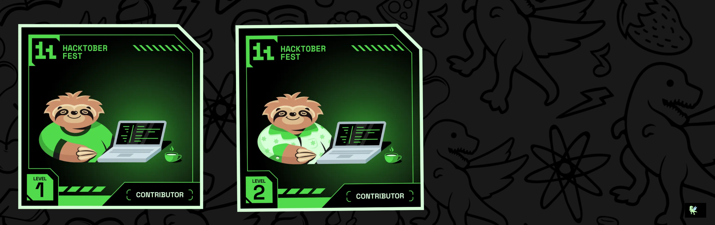 An image of @koimoee's Holopin badges, which is a link to view their full Holopin profile