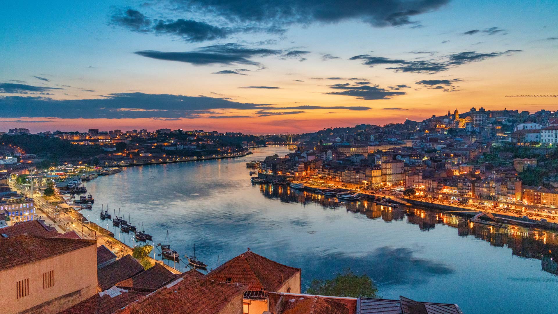 Golden hour in Porto