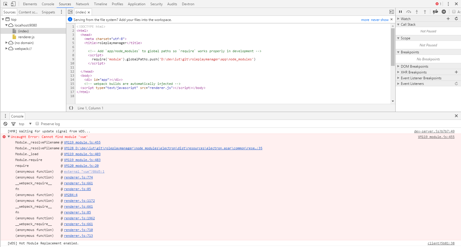 Electron screenshot