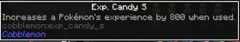 Screenshot of candy tooltip