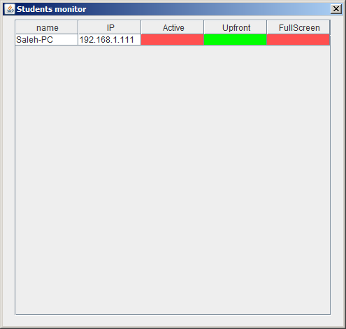 Students instances monitor