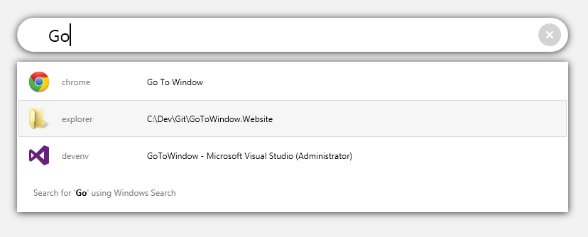 GoToWindow screenshot