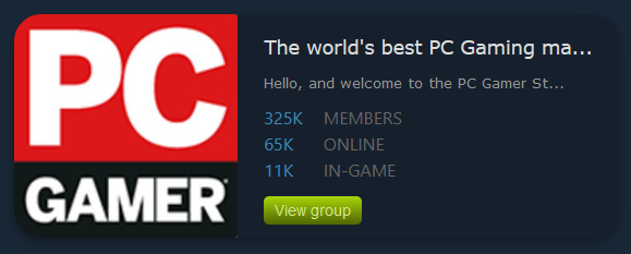 Steam Group Widget