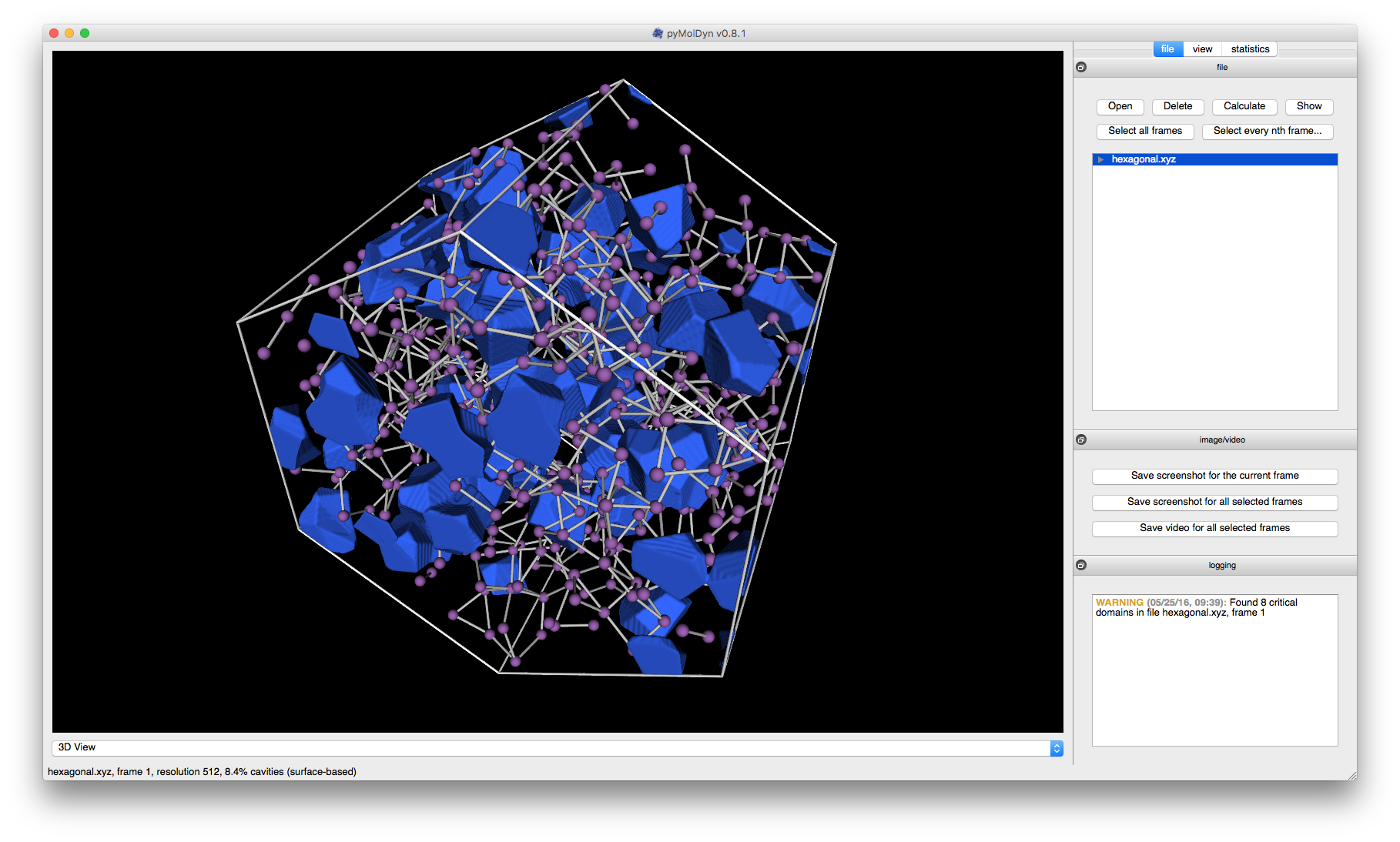 pyMolDyn GUI