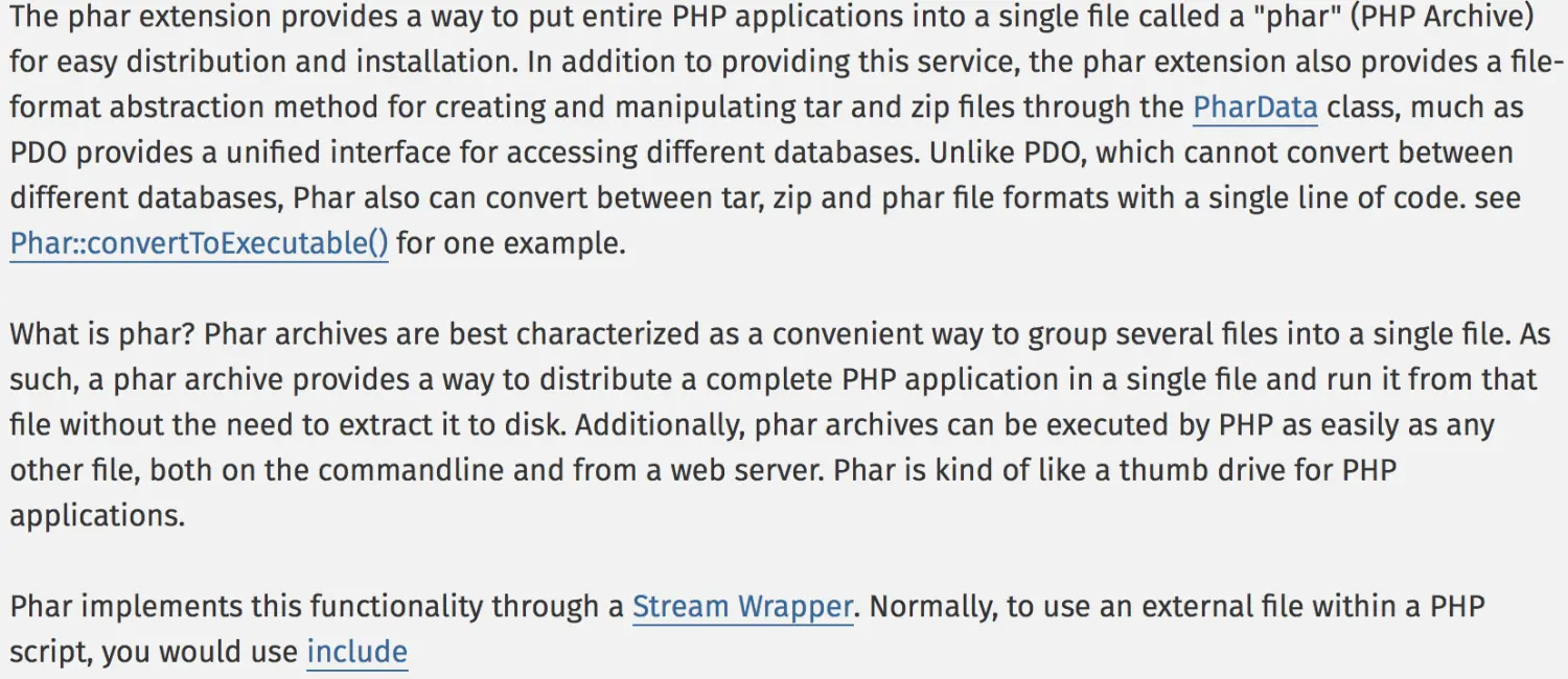 What is Phar?(官方文档)
