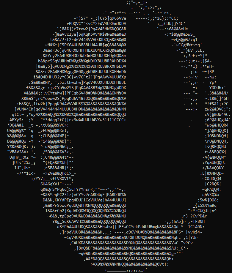 Daft Punk Ascii art