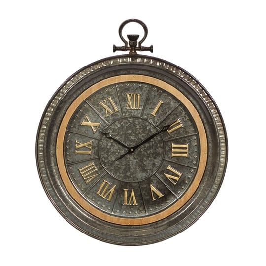 monroe-lane-farmhouse-metal-wall-clock-black-1