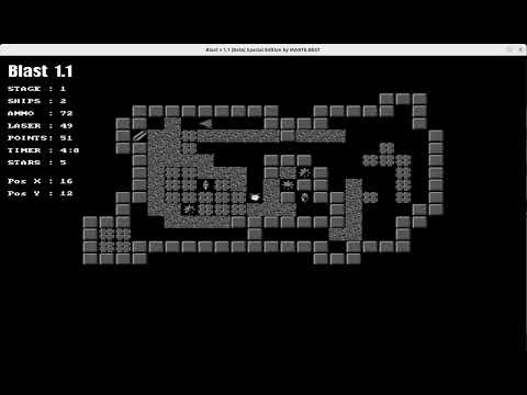 BLAST 1.1 GAME - C LANGUAGE WITH USE ALLEGRO 4.2 AND JGMOD LIBRARIES. OLD SCHOOL 2D GAME. MAZE GAME.