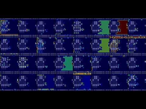 Activation heatmap for first convolutional layer of DDQN