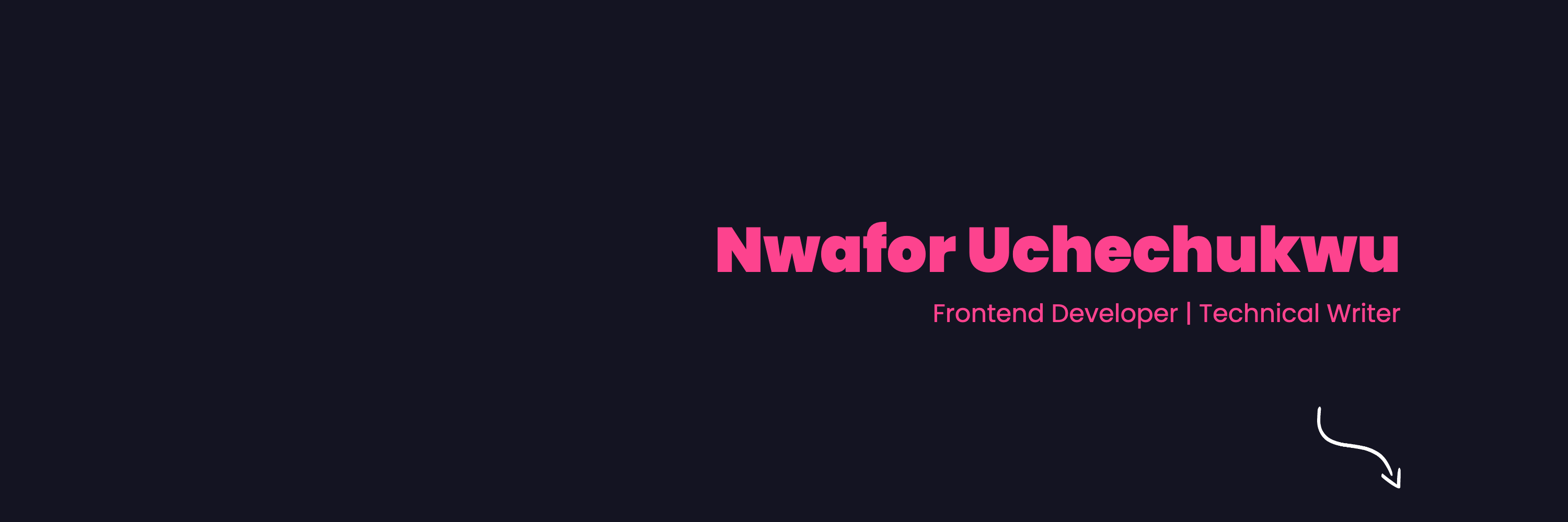 Nwafor's Github Banner