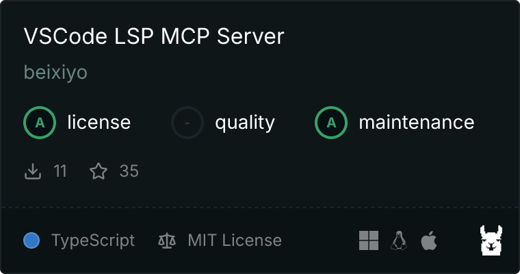 VSCode LSP Server MCP server