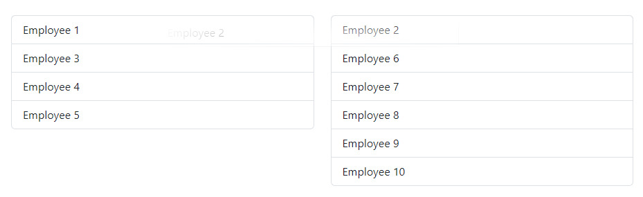 Blazor Bootstrap - Sortable List