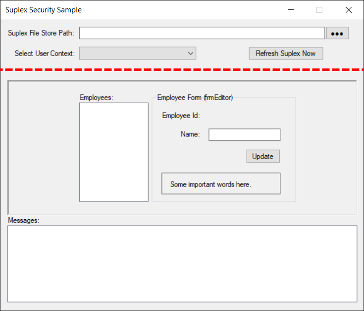 Suplex Sample App Dialogue