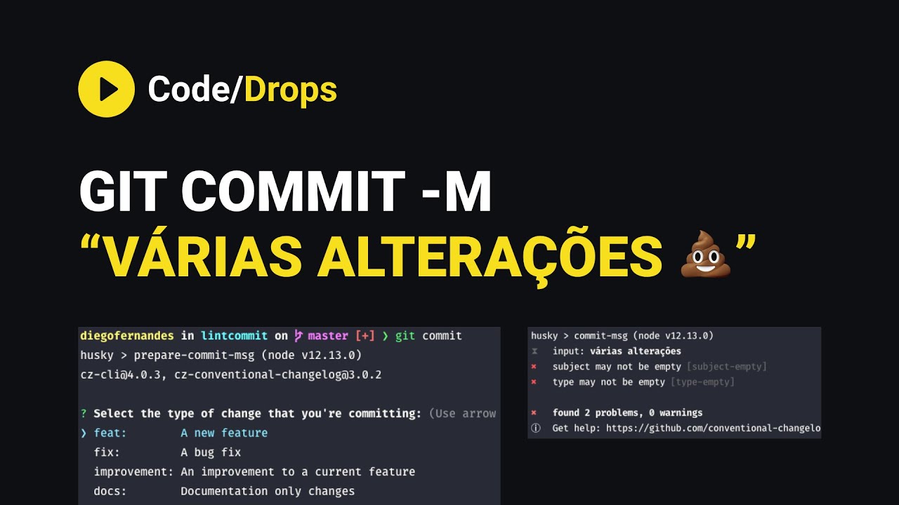 Padronizando mensagens de commit do Git - RocketSeat