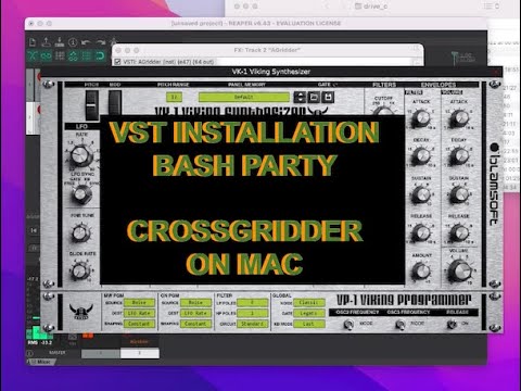 CrossGridder VST Installation Bash Part - Windows VSTs on MacOS and Linux